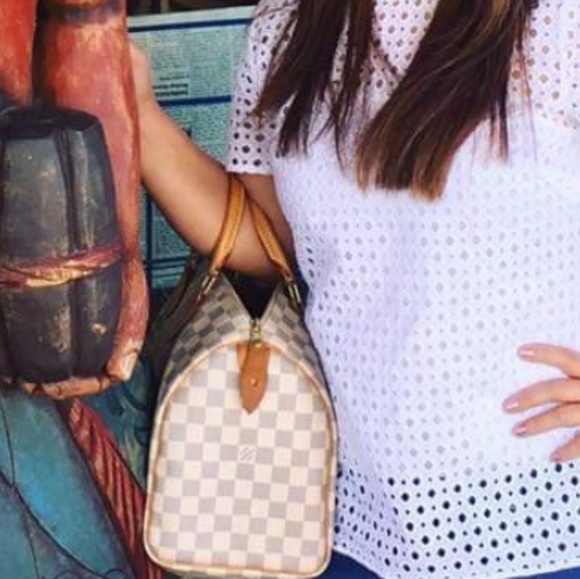 SOLD!! Louise Vuitton Speedy 30 Azur - Picture 3 of 8